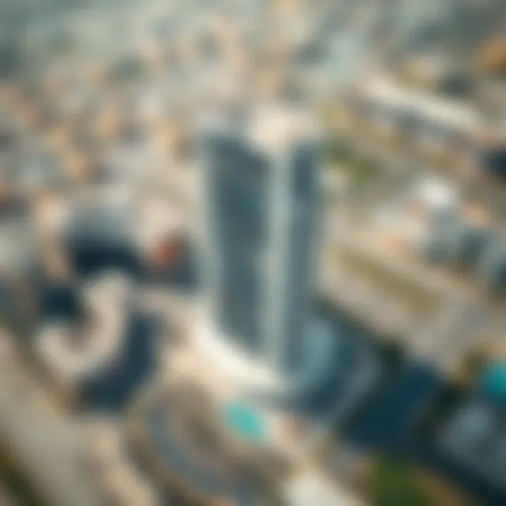 Aerial view of Silicon Oasis featuring A7