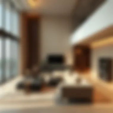 Interior Living Space in A7 Building Interior living space within A7