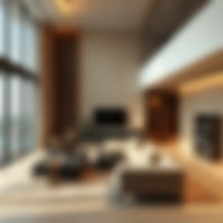 Interior Living Space in A7 Building Interior living space within A7