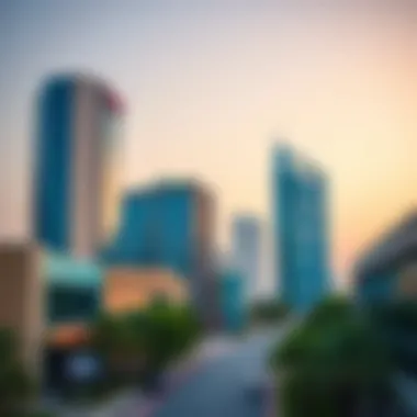 The vibrant commercial landscape surrounding Al Hail Business Centre