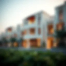 Exterior view of Al Jawhara Residences showcasing modern architecture