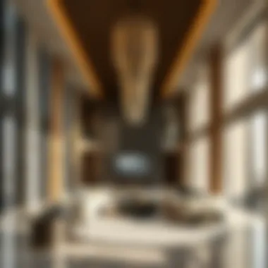 Inside a luxurious Al Khail residential property highlighting contemporary design