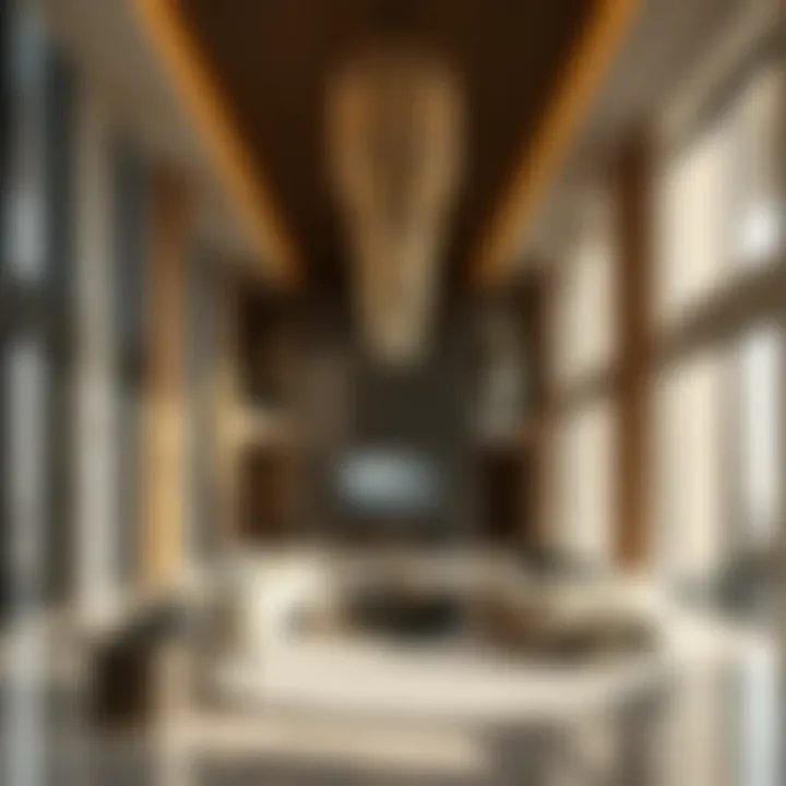 Inside a luxurious Al Khail residential property highlighting contemporary design