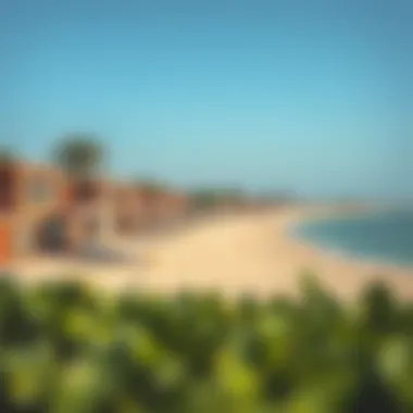 Beach Area in Al Mamzar Park Beautiful beach area at Al Mamzar Park