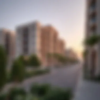 Modern Residential Buildings in Al Maya JVC Modern residential buildings highlighting property types in Al Maya JVC