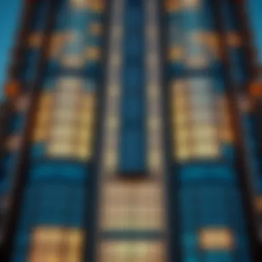 Close-up of Façade Design Close-up of the intricate façade design of Al Naeem Twin Towers highlighting architectural details