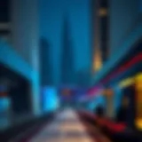 Dubai Metro station exterior showcasing modern architecture