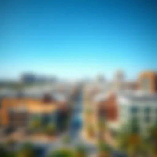 Modern Architectural Landscape of Barsha Heights Panoramic view of Barsha Heights showcasing modern architecture