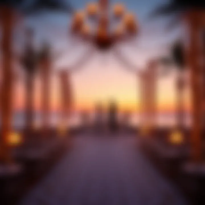 Lavish Beach Wedding with Sunset View Lavish beach wedding with sunset backdrop