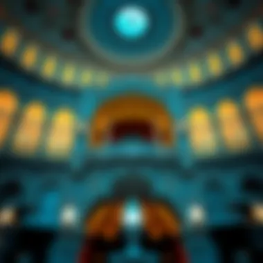 Intricate Architecture of برج كيان Close-up shot highlighting the architectural details of برج كيان