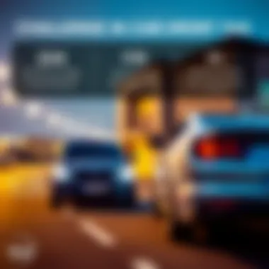 Infographic depicting common challenges faced by car importers in Dubai.