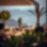 Elegant outdoor dining setting in Dubai Hills