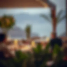 Elegant outdoor dining setting in Dubai Hills