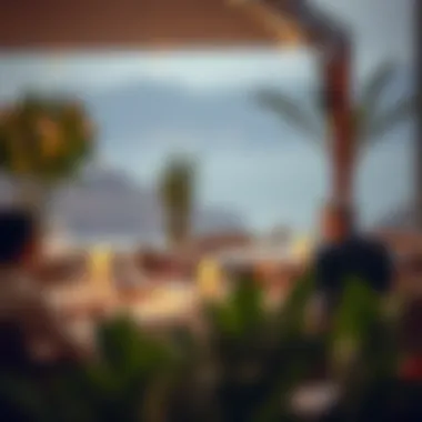 Elegant outdoor dining setting in Dubai Hills