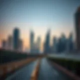 Stunning skyline of Dubai's Downtown featuring iconic skyscrapers