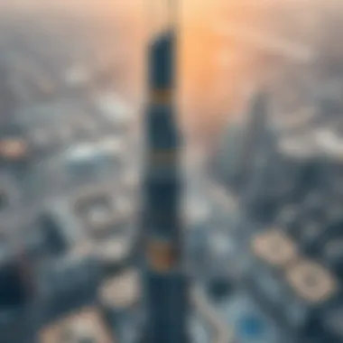 Aerial view of Emaar Tower showcasing its stunning architecture