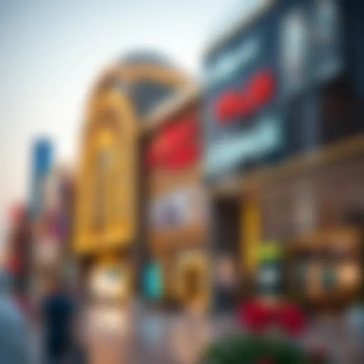 Economic impact analysis graphic related to النخيل مول Dubai