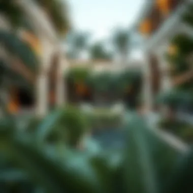 Lush garden and outdoor space in a rental villa