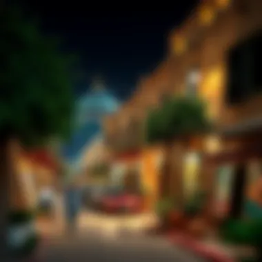 Street view showcasing the vibrant art scene in Al Bastakiya