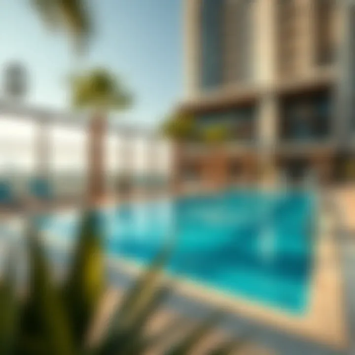 Amenities such as swimming pools and gyms in Al Barsha apartments