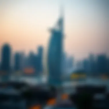 Binghatti Phantom Against Dubai Skyline View of Binghatti Phantom in the context of Dubai's skyline demonstrating its significance