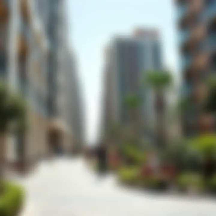 Vibrant community spaces in BLS Deira with green parks