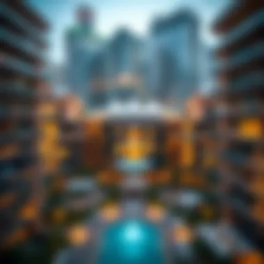 Aerial view of Damac Lincoln Park showcasing modern architecture