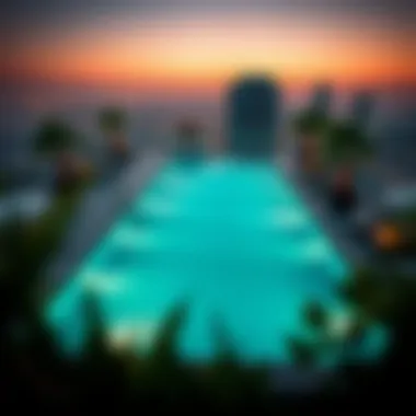 Unique Rooftop Pool Experience Unique rooftop pool in a Dubai hotel