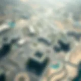 Strategic Layout of Dubai Outsource Zone Aerial view of Dubai Outsource Zone showcasing its strategic layout