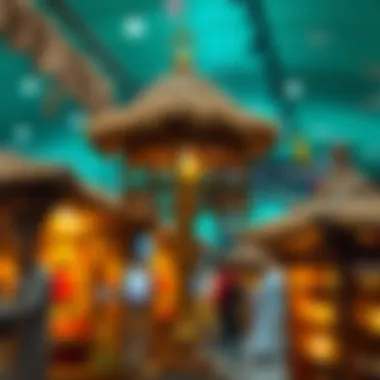 A vibrant cultural exhibition showcasing traditional crafts.