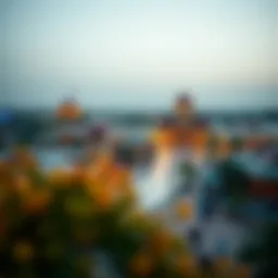 A panoramic view of Global Village showcasing the various pavilions and attractions