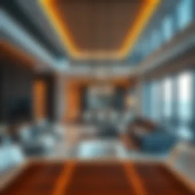 Luxurious interior design showcasing modern amenities and comfort