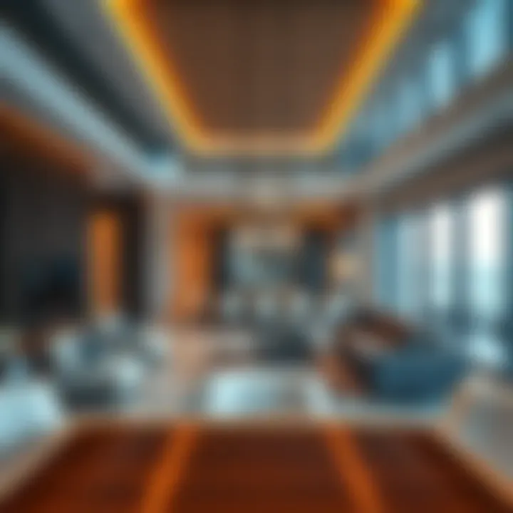 Luxurious interior design showcasing modern amenities and comfort