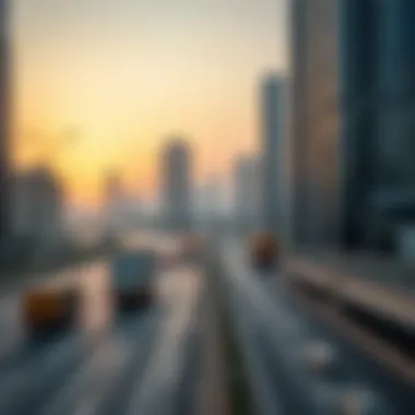 Infrastructure and Transportation Network of Sheikh Zayed Road Visual representation of the infrastructure and transportation network on Sheikh Zayed Road