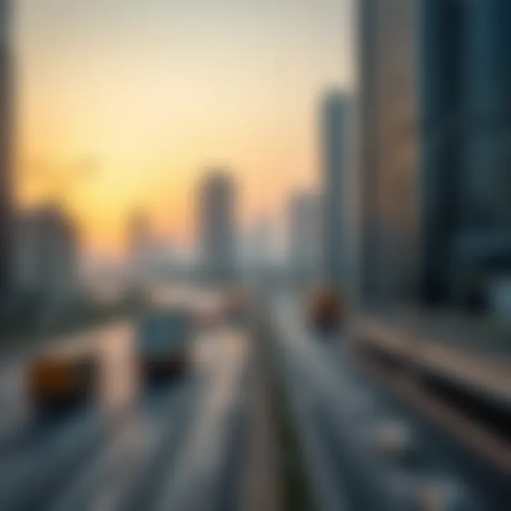 Infrastructure and Transportation Network of Sheikh Zayed Road Visual representation of the infrastructure and transportation network on Sheikh Zayed Road