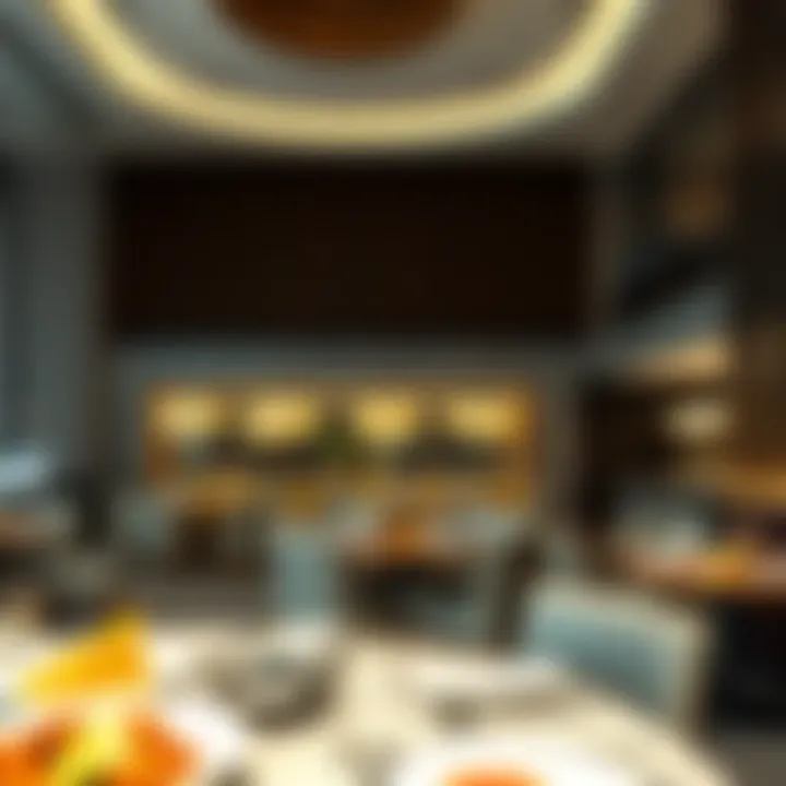 Elegant dining area at Prime Zero 6 Mall with various cuisine offerings