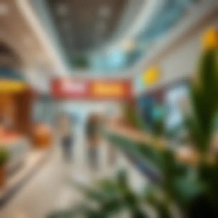 Inside view of Prime Zero 6 Mall highlighting diverse retail stores