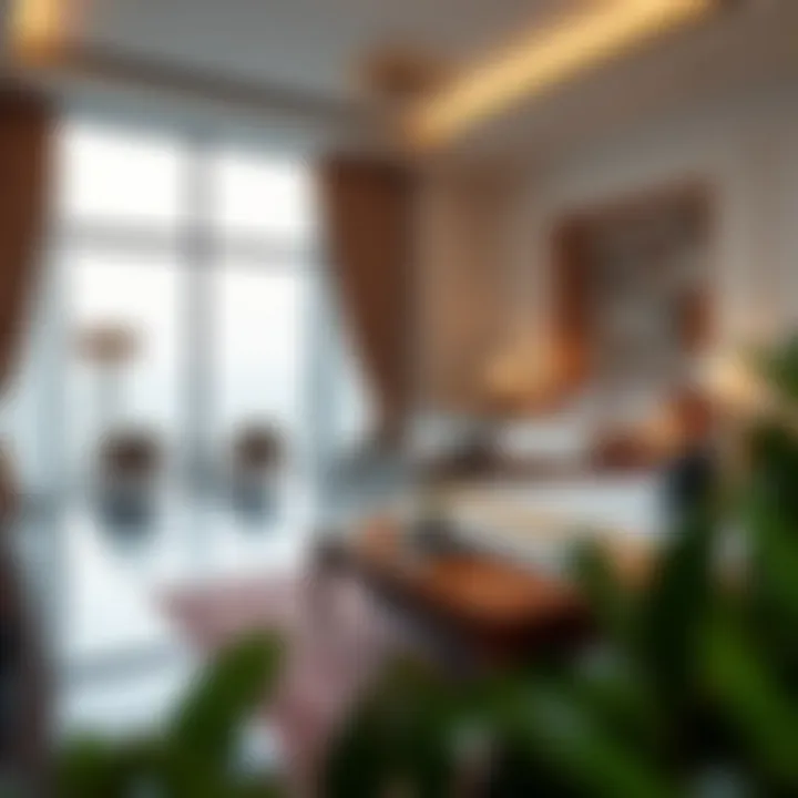 Elegant resort suite with pool access