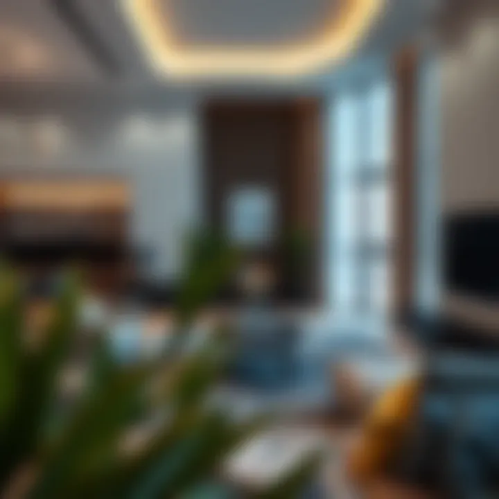 Modern Living Space Interior Modern living space interior in Dubai