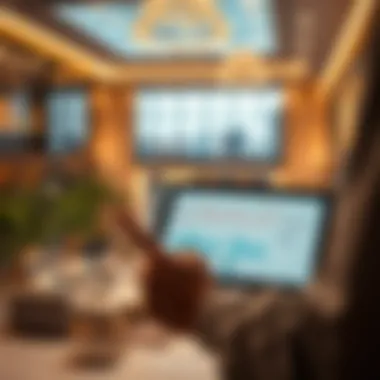 Market Trends Analysis in Real Estate A person analyzing real estate market trends on a digital tablet