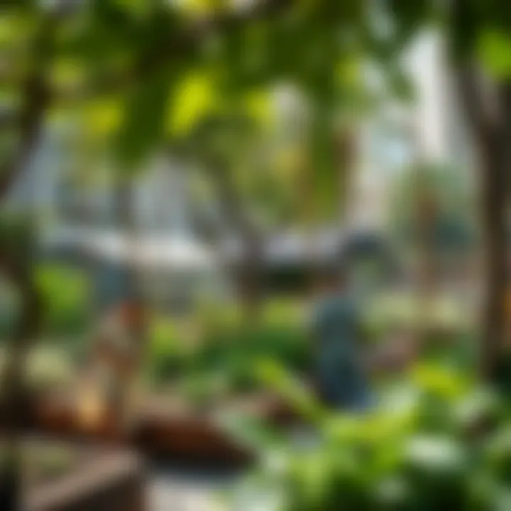 Community garden promoting green living