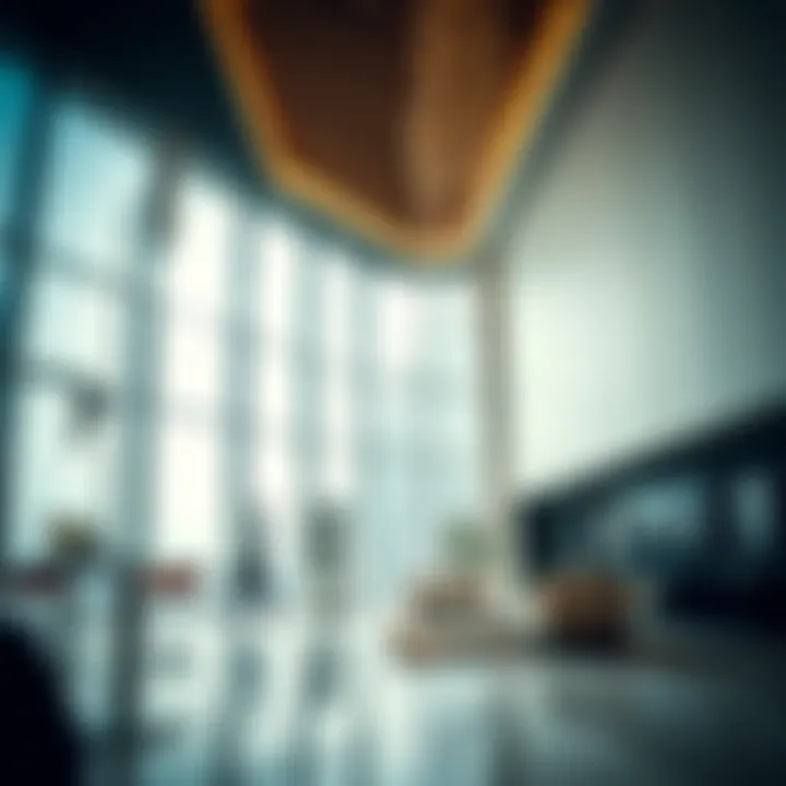 Interior view highlighting the modern design elements within the Dubai Star Building