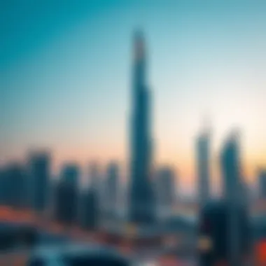 51 Tower Against the Dubai Skyline Skyline view showcasing 51 Tower in Business Bay