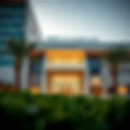 NMC Al Sheema facility exterior showcasing modern architecture and inviting entrance