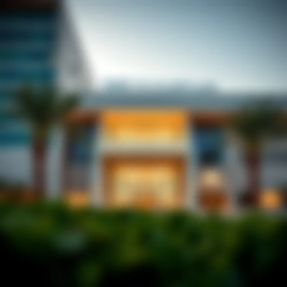 NMC Al Sheema facility exterior showcasing modern architecture and inviting entrance