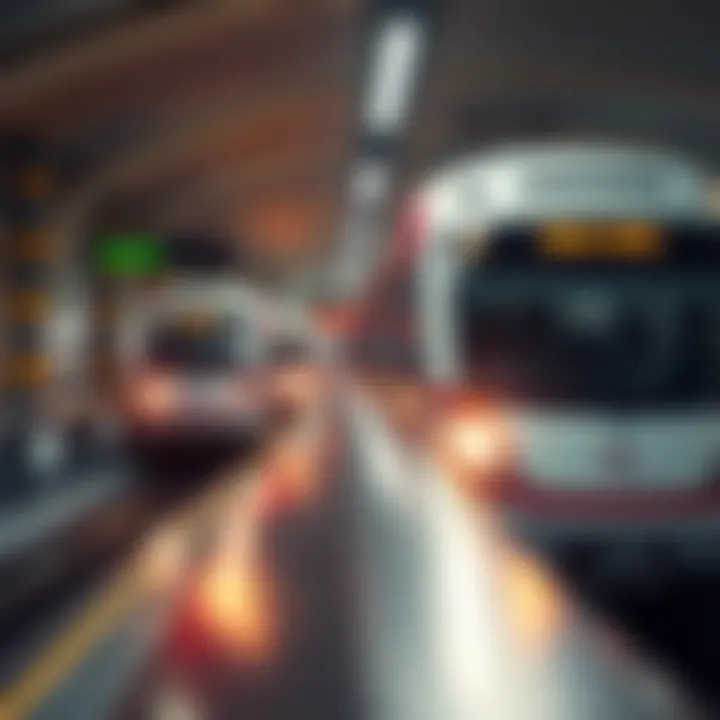 Metro Train Arrival at Station 2 Metro train arriving at Emirates Metro Station 2 during peak hours