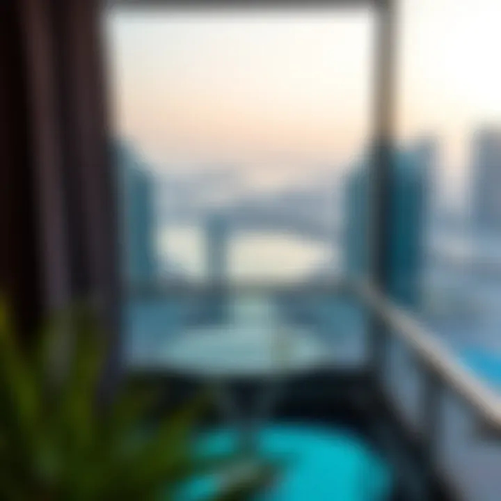 Stunning view from a Dubai hotel apartment balcony