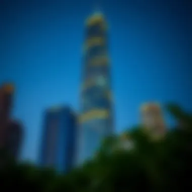 Viridis Tower Illuminated at Dusk Viridis Tower at dusk with illuminated architectural details