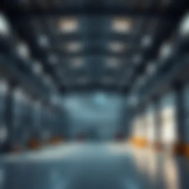 Spacious Warehouse Interior Interior layout of a spacious warehouse