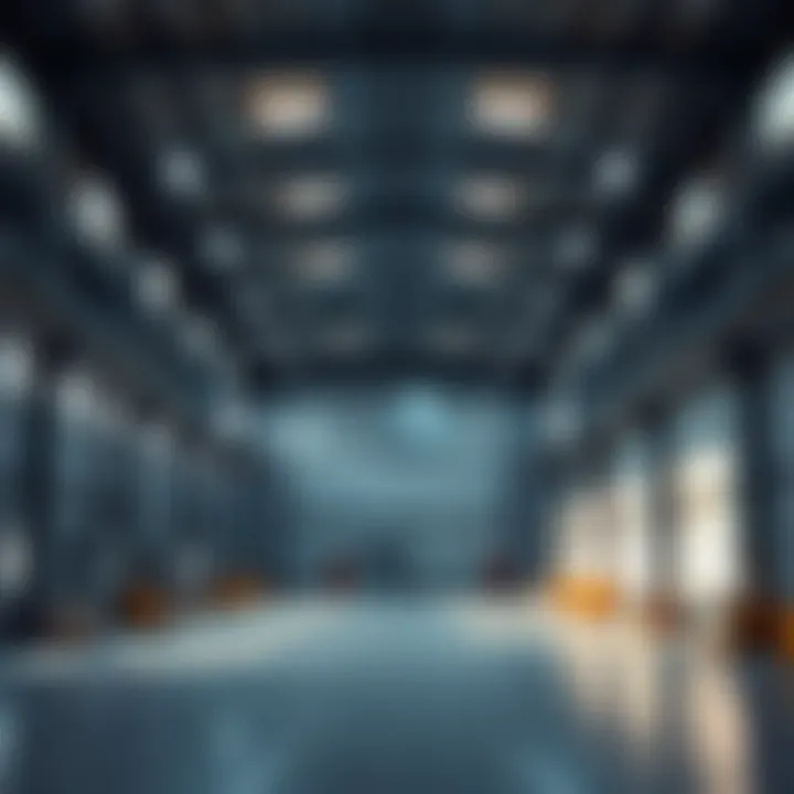 Spacious Warehouse Interior Interior layout of a spacious warehouse